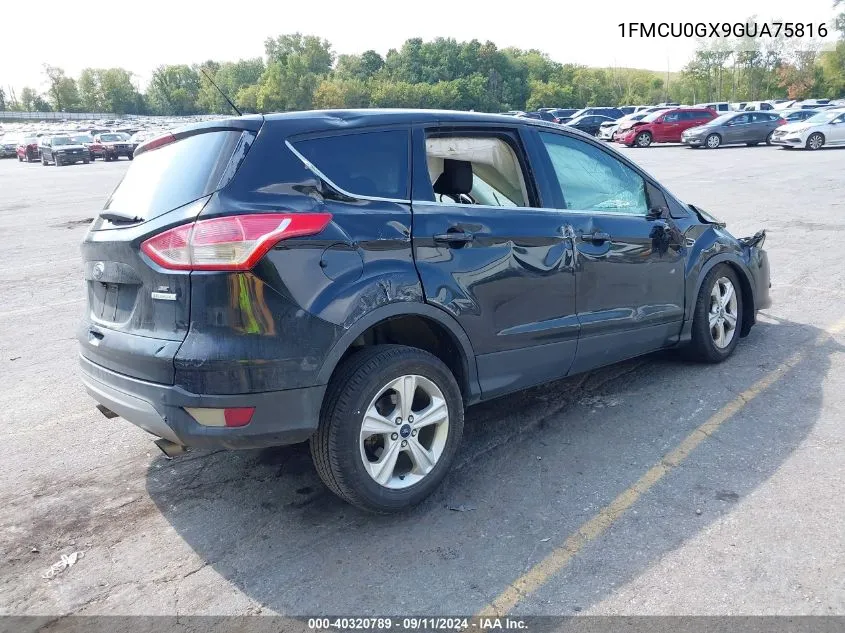 2016 Ford Escape Se VIN: 1FMCU0GX9GUA75816 Lot: 40320789