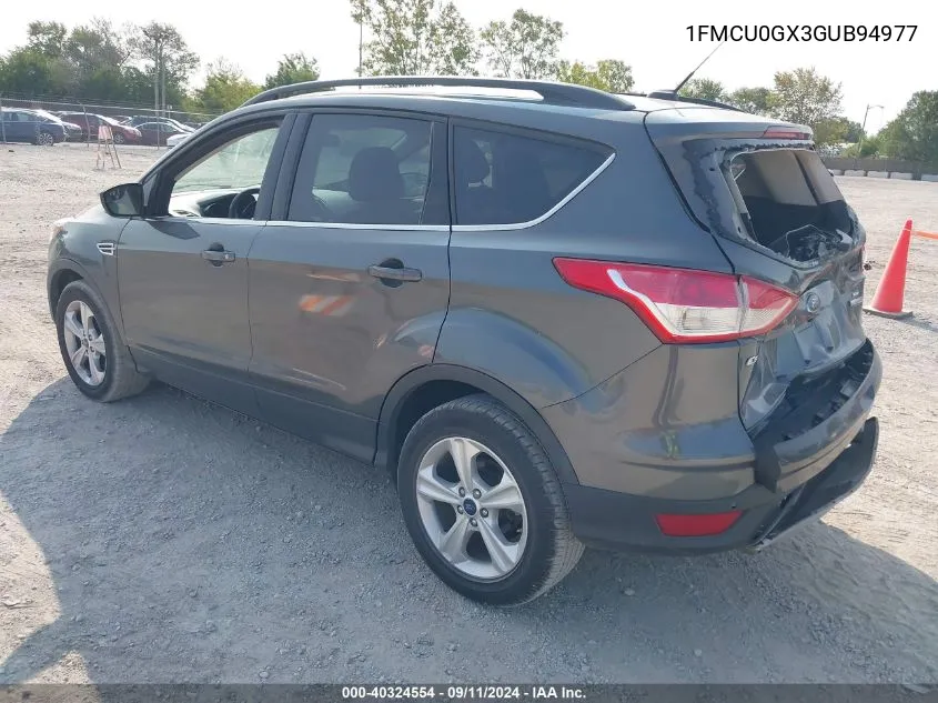 2016 Ford Escape Se VIN: 1FMCU0GX3GUB94977 Lot: 40324554