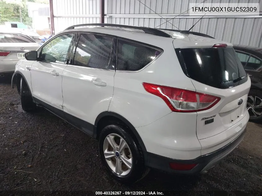 2016 Ford Escape Se VIN: 1FMCU0GX1GUC52309 Lot: 40326267