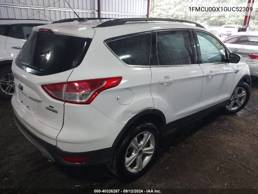 2016 Ford Escape Se VIN: 1FMCU0GX1GUC52309 Lot: 40326267