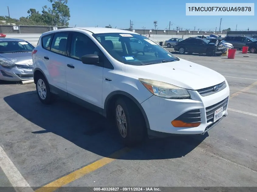 2016 Ford Escape S VIN: 1FMCU0F7XGUA69878 Lot: 40326827