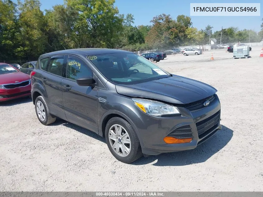 2016 Ford Escape S VIN: 1FMCU0F71GUC54966 Lot: 40330434