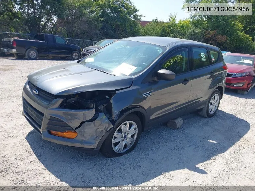 2016 Ford Escape S VIN: 1FMCU0F71GUC54966 Lot: 40330434