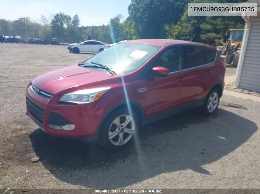 2016 Ford Escape Se VIN: 1FMCU9G93GUB85735 Lot: 40338937