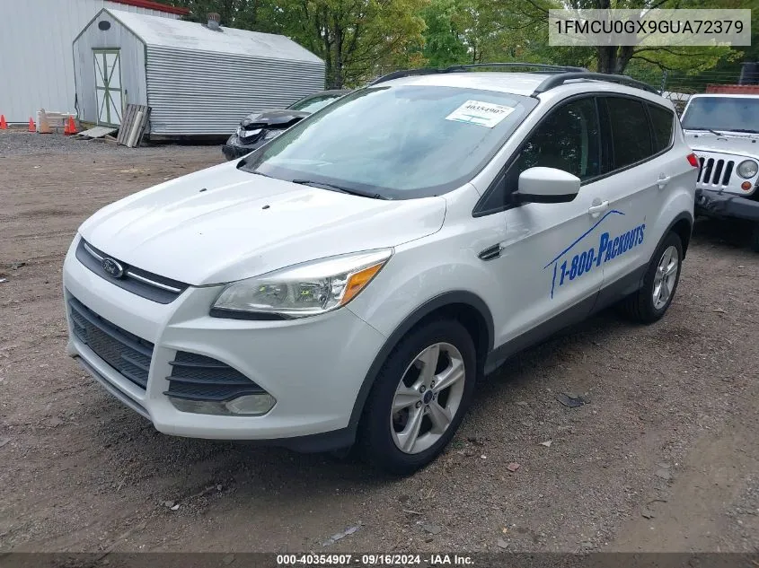 2016 Ford Escape Se VIN: 1FMCU0GX9GUA72379 Lot: 40354907