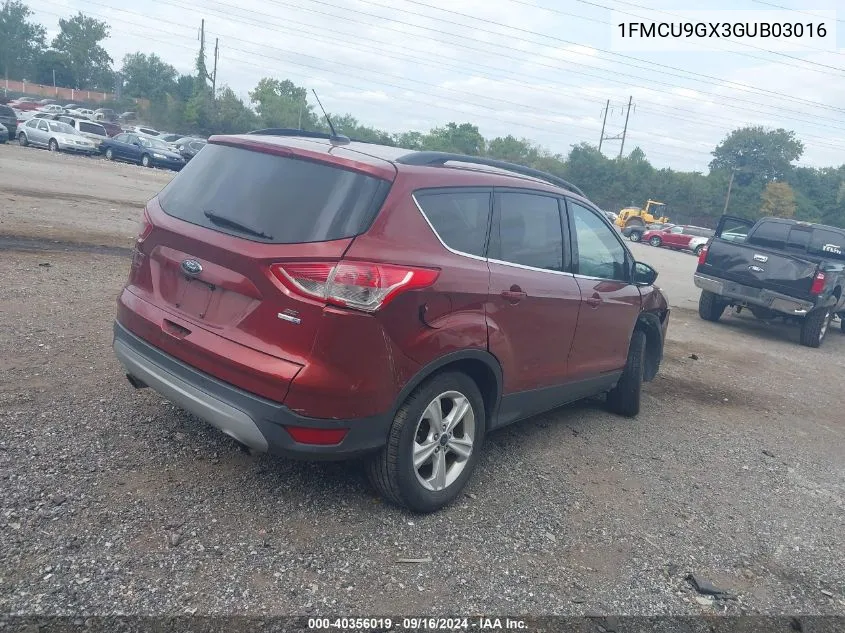 2016 Ford Escape Se VIN: 1FMCU9GX3GUB03016 Lot: 40356019