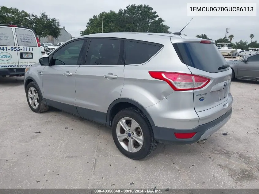 2016 Ford Escape Se VIN: 1FMCU0G70GUC86113 Lot: 40356840