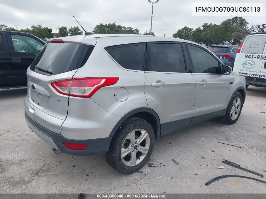 2016 Ford Escape Se VIN: 1FMCU0G70GUC86113 Lot: 40356840