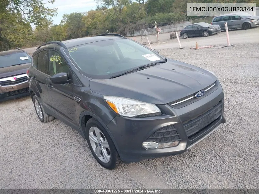 2016 Ford Escape Se VIN: 1FMCU0GX0GUB33344 Lot: 40361275