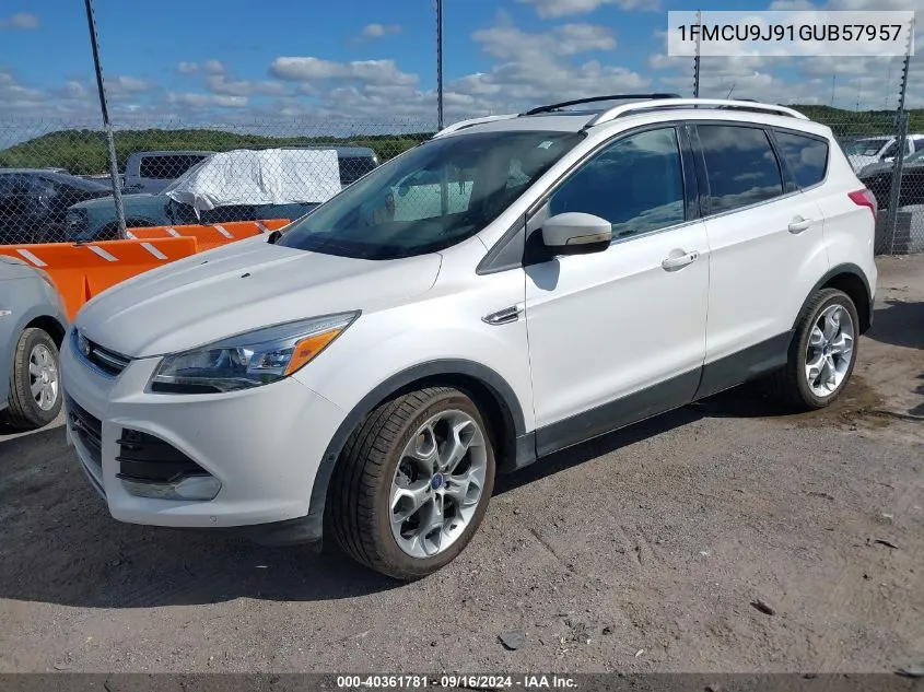 2016 Ford Escape Titanium VIN: 1FMCU9J91GUB57957 Lot: 40361781