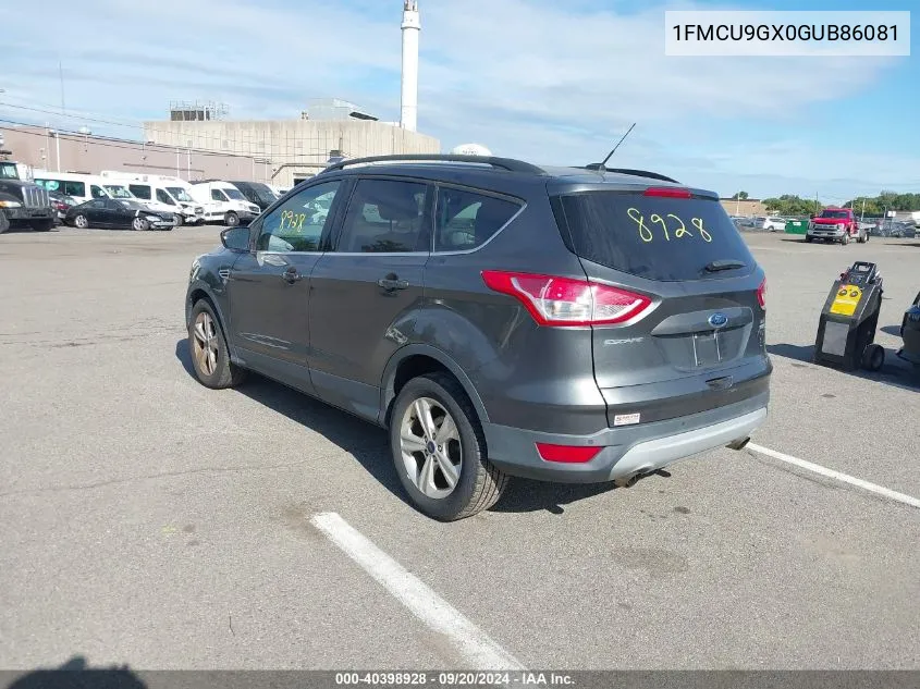 2016 Ford Escape Se VIN: 1FMCU9GX0GUB86081 Lot: 40398928