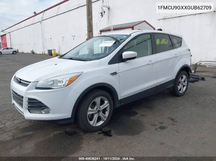 2016 Ford Escape Se VIN: 1FMCU9GXXGUB62709 Lot: 40536241