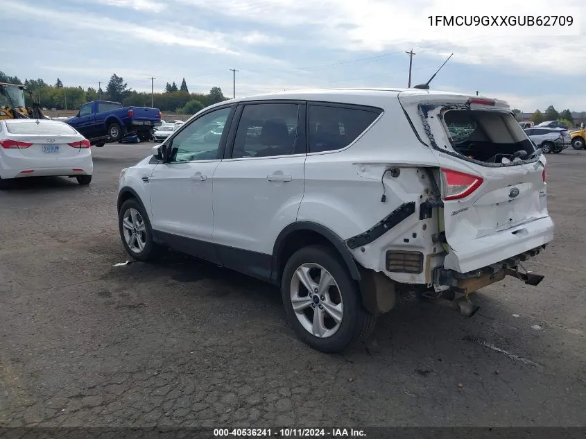 2016 Ford Escape Se VIN: 1FMCU9GXXGUB62709 Lot: 40536241