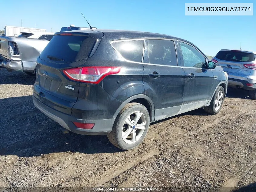 2016 Ford Escape Se VIN: 1FMCU0GX9GUA73774 Lot: 40558419