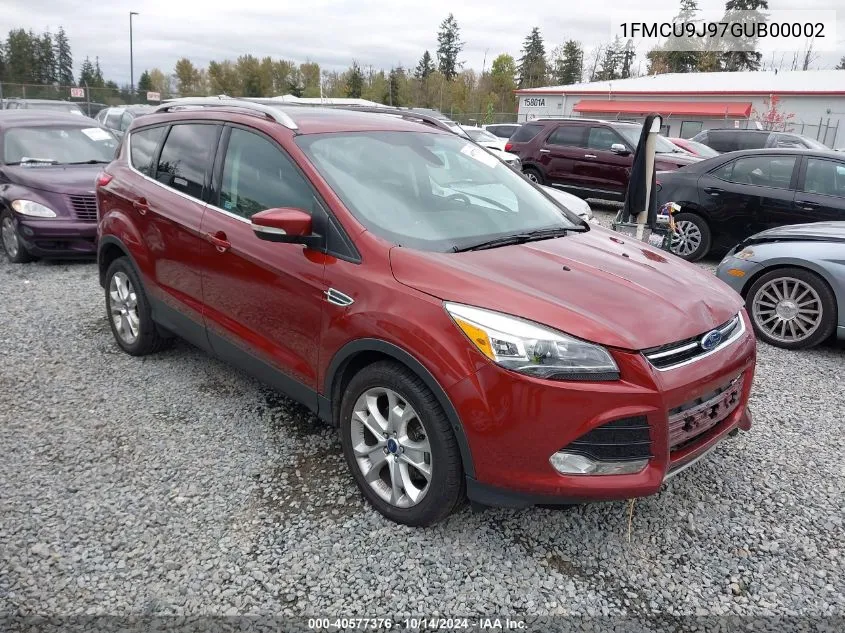 2016 Ford Escape Titanium VIN: 1FMCU9J97GUB00002 Lot: 40577376