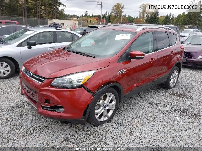 2016 Ford Escape Titanium VIN: 1FMCU9J97GUB00002 Lot: 40577376