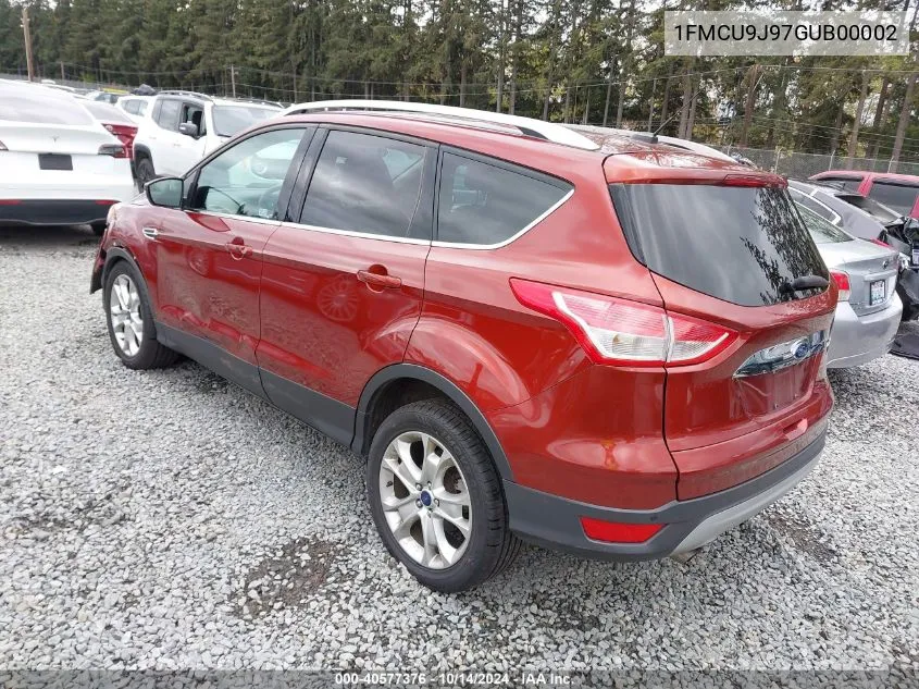 2016 Ford Escape Titanium VIN: 1FMCU9J97GUB00002 Lot: 40577376