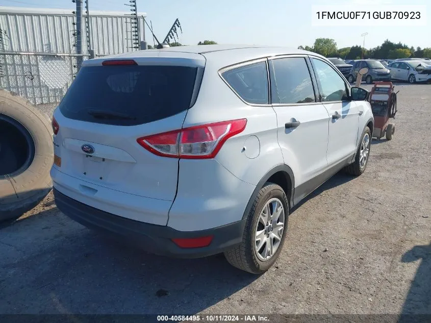 2016 Ford Escape S VIN: 1FMCU0F71GUB70923 Lot: 40584495