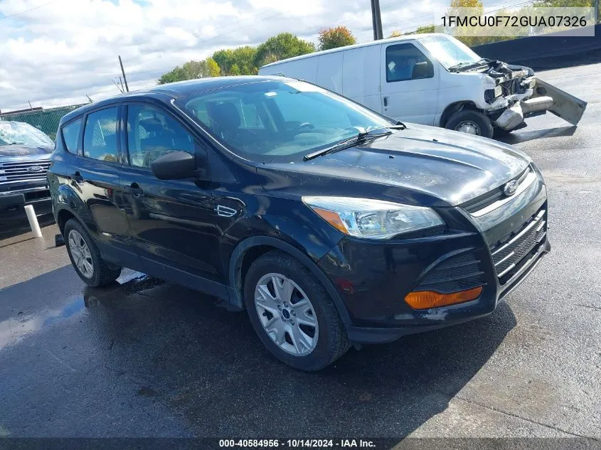 2016 Ford Escape S VIN: 1FMCU0F72GUA07326 Lot: 40584956