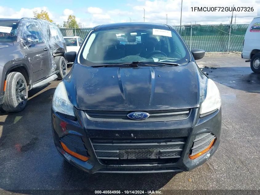 2016 Ford Escape S VIN: 1FMCU0F72GUA07326 Lot: 40584956