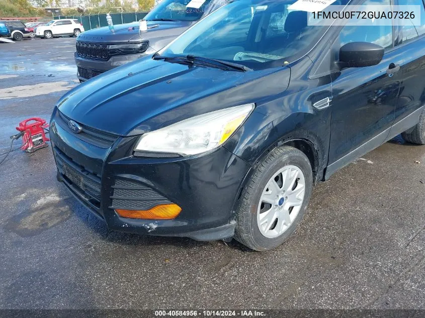 2016 Ford Escape S VIN: 1FMCU0F72GUA07326 Lot: 40584956