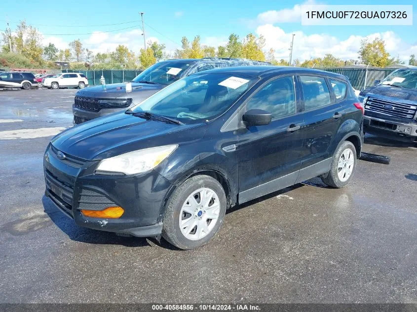 2016 Ford Escape S VIN: 1FMCU0F72GUA07326 Lot: 40584956