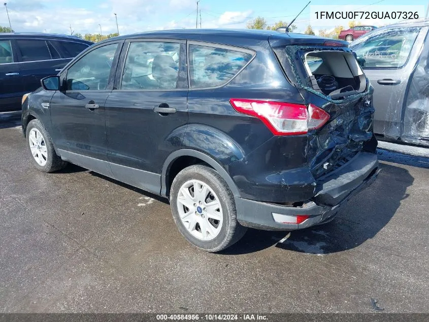 2016 Ford Escape S VIN: 1FMCU0F72GUA07326 Lot: 40584956