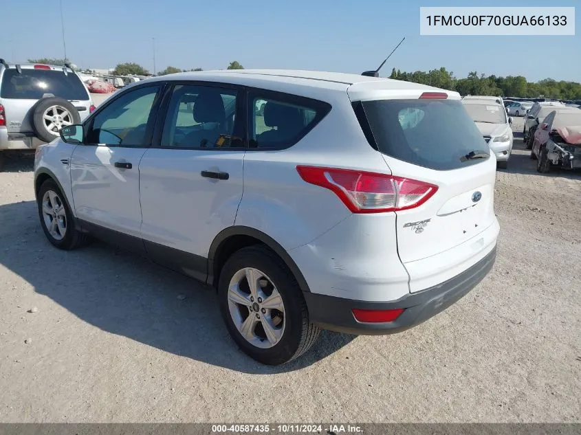 2016 Ford Escape S VIN: 1FMCU0F70GUA66133 Lot: 40587435