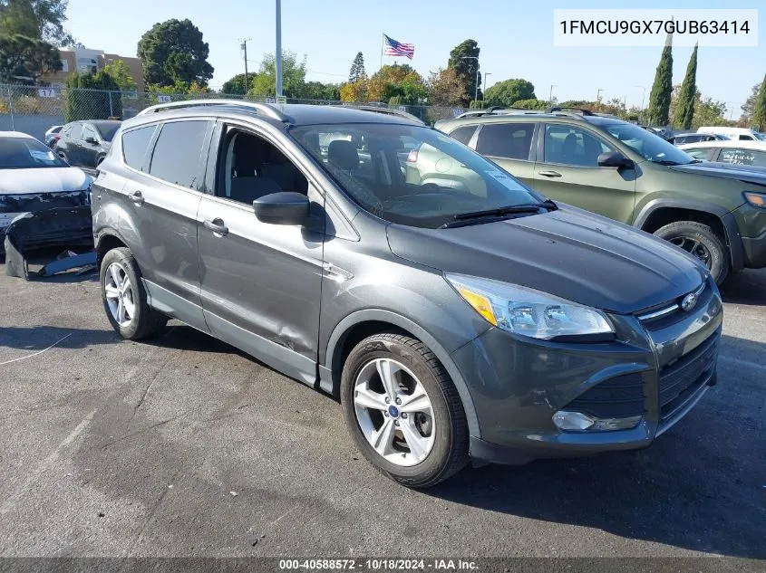 2016 Ford Escape Se VIN: 1FMCU9GX7GUB63414 Lot: 40588572