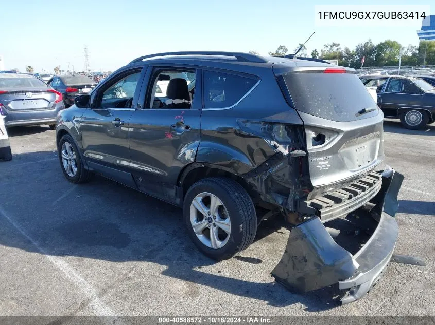 2016 Ford Escape Se VIN: 1FMCU9GX7GUB63414 Lot: 40588572