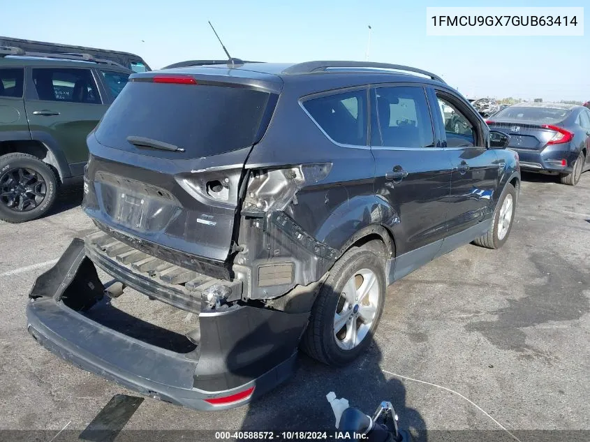 2016 Ford Escape Se VIN: 1FMCU9GX7GUB63414 Lot: 40588572