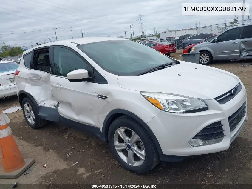 2016 Ford Escape Se VIN: 1FMCU0GXXGUB21797 Lot: 40593915