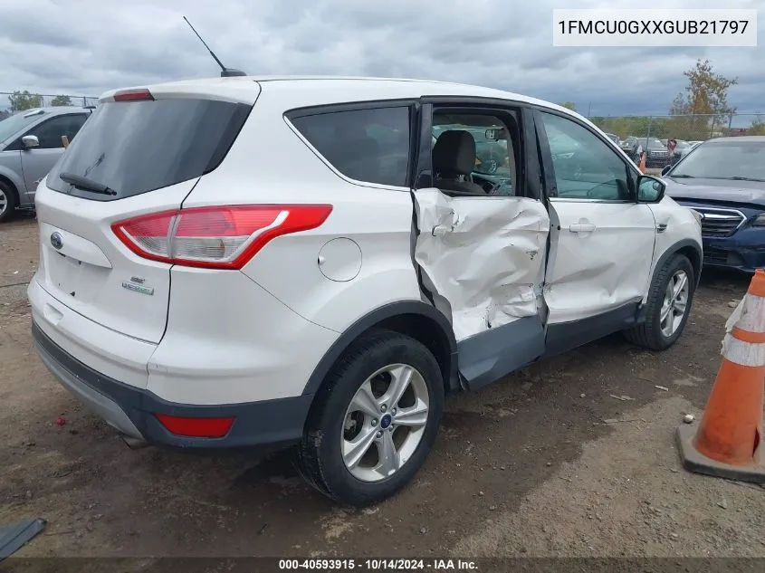 2016 Ford Escape Se VIN: 1FMCU0GXXGUB21797 Lot: 40593915