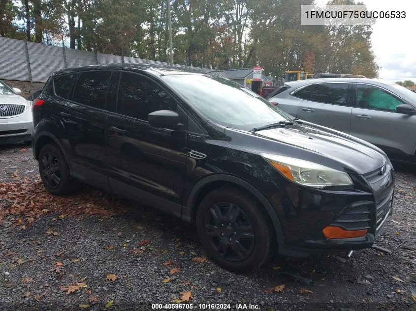 2016 Ford Escape S VIN: 1FMCU0F75GUC06533 Lot: 40596705