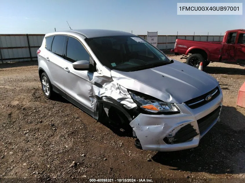 2016 Ford Escape Se VIN: 1FMCU0GX4GUB97001 Lot: 40598321