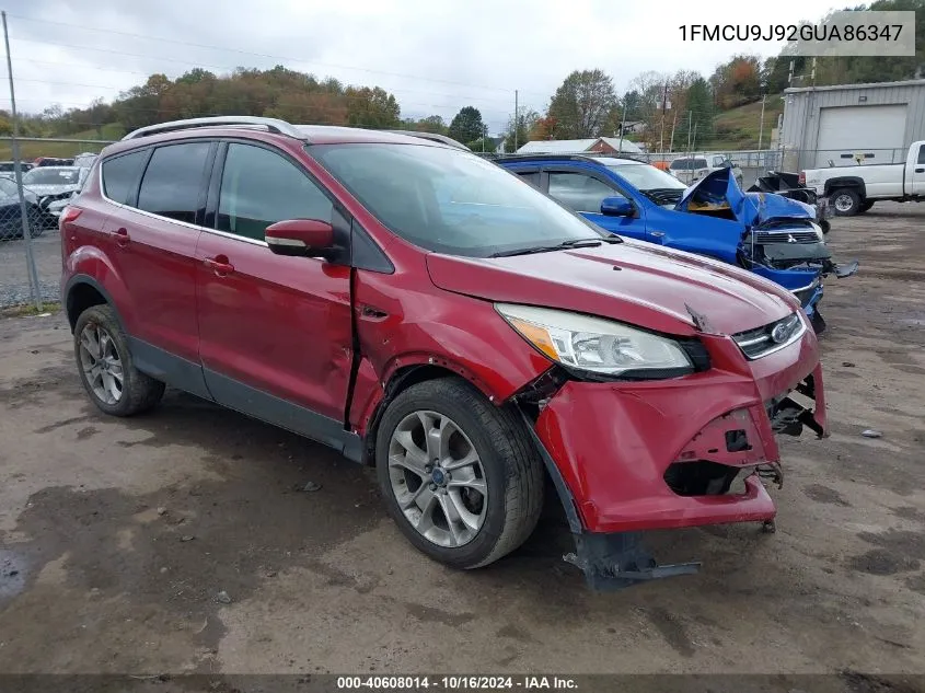 2016 Ford Escape Titanium VIN: 1FMCU9J92GUA86347 Lot: 40608014