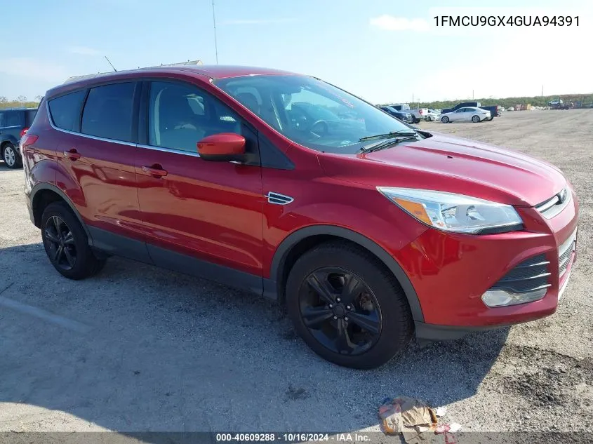 2016 Ford Escape Se VIN: 1FMCU9GX4GUA94391 Lot: 40609288