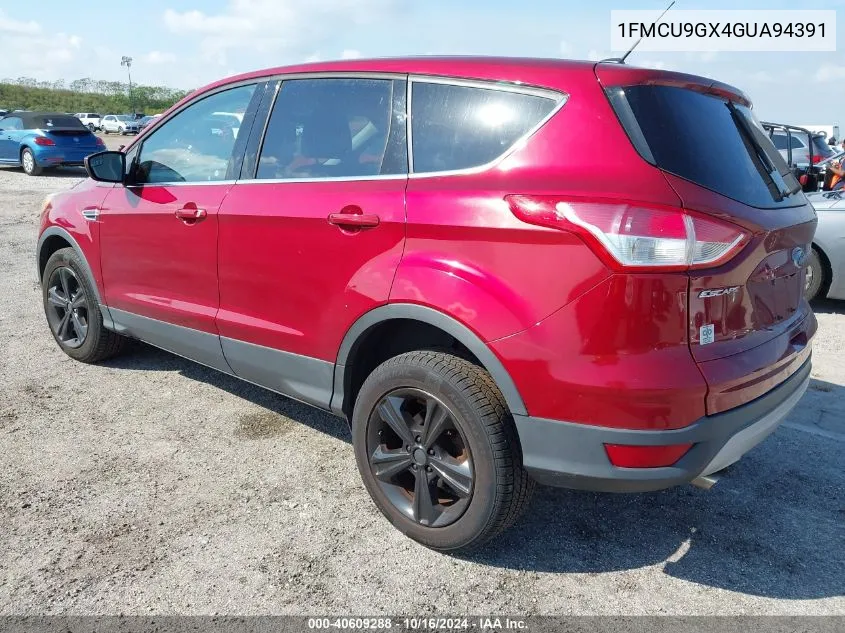 2016 Ford Escape Se VIN: 1FMCU9GX4GUA94391 Lot: 40609288