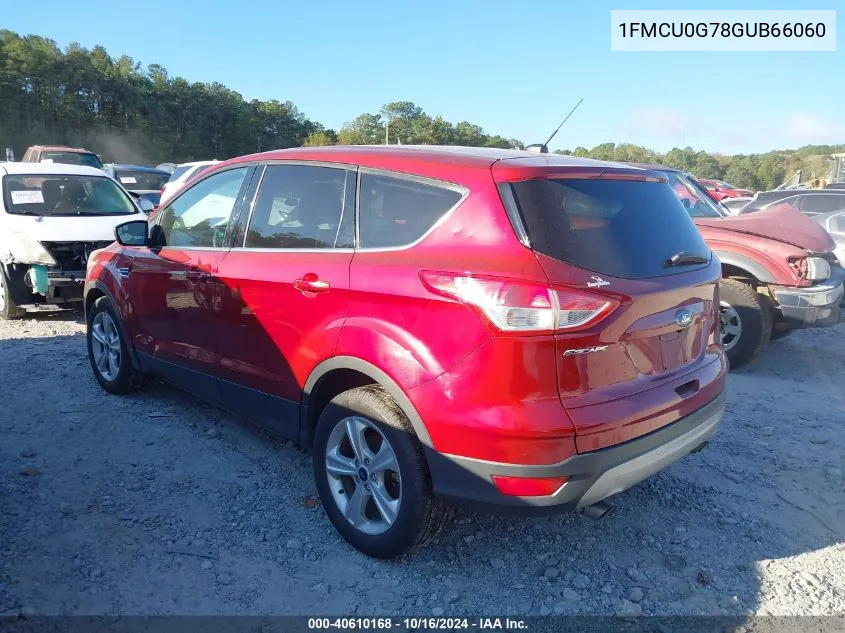 1FMCU0G78GUB66060 2016 Ford Escape Se