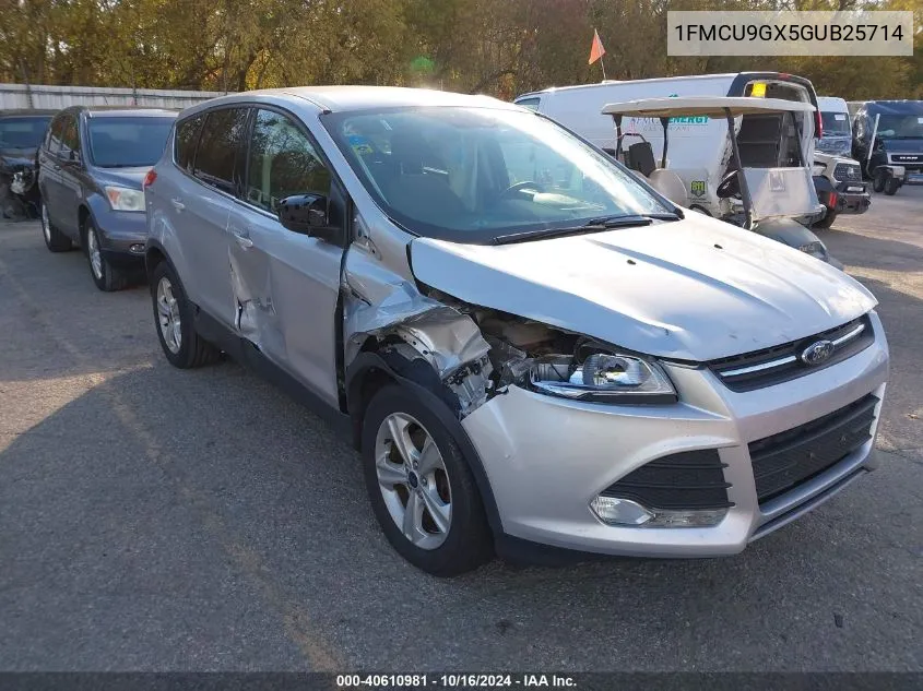 2016 Ford Escape Se VIN: 1FMCU9GX5GUB25714 Lot: 40610981