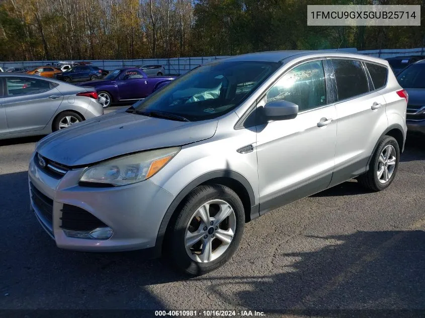 2016 Ford Escape Se VIN: 1FMCU9GX5GUB25714 Lot: 40610981