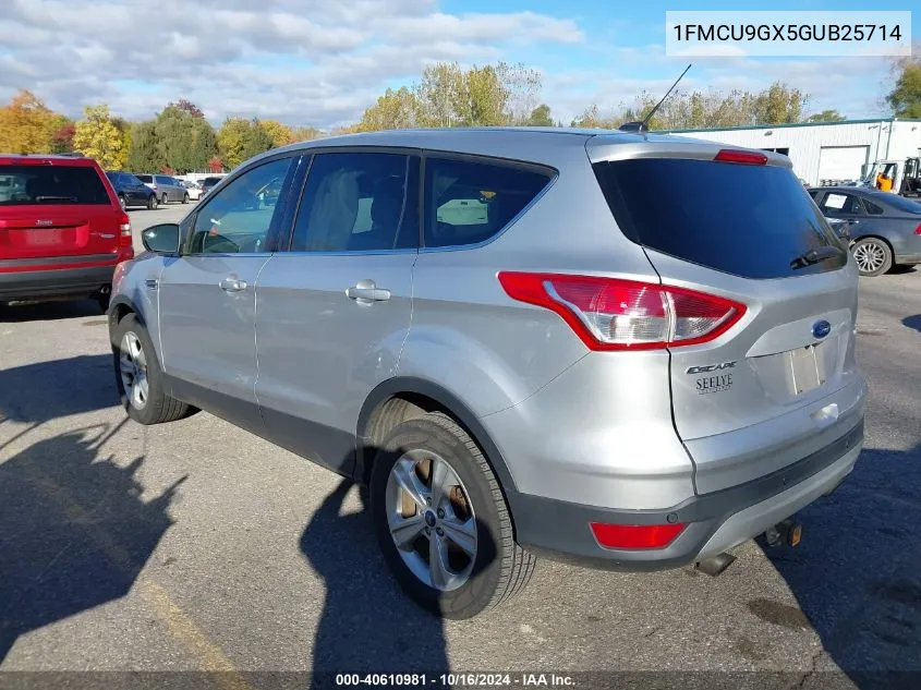 2016 Ford Escape Se VIN: 1FMCU9GX5GUB25714 Lot: 40610981