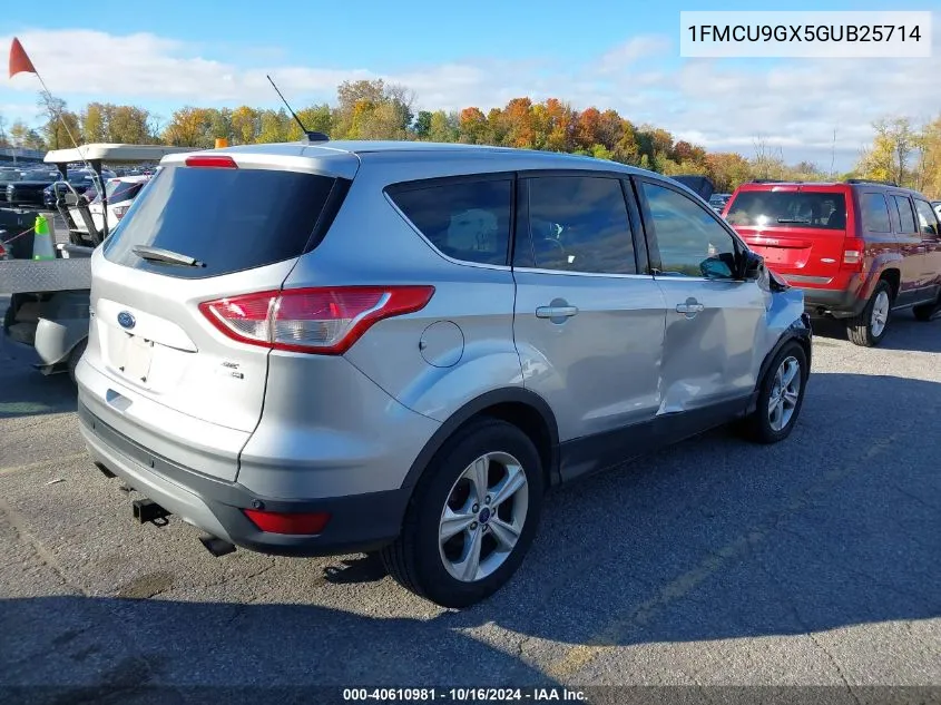 2016 Ford Escape Se VIN: 1FMCU9GX5GUB25714 Lot: 40610981