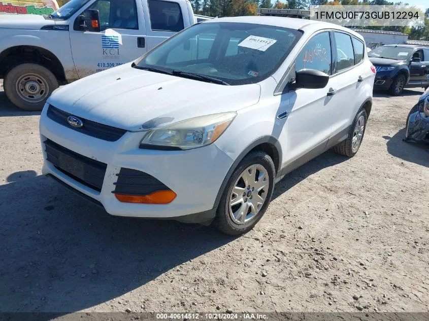 2016 Ford Escape S VIN: 1FMCU0F73GUB12294 Lot: 40614512