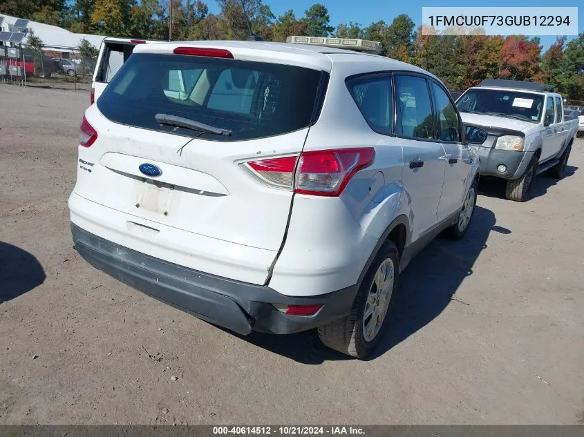 2016 Ford Escape S VIN: 1FMCU0F73GUB12294 Lot: 40614512