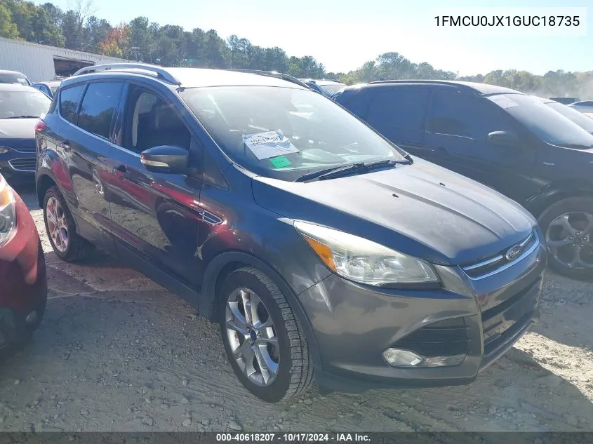 2016 Ford Escape Titanium VIN: 1FMCU0JX1GUC18735 Lot: 40618207