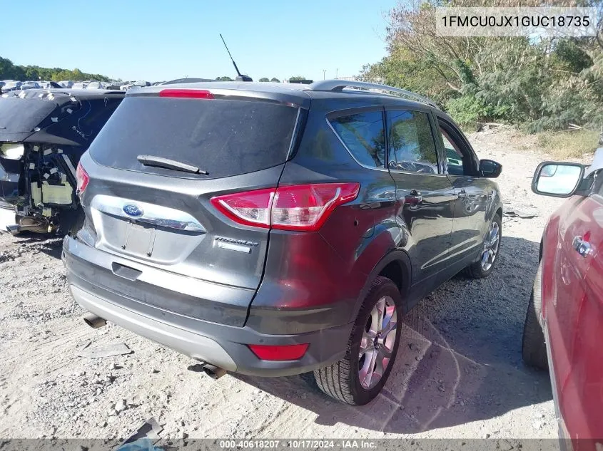 2016 Ford Escape Titanium VIN: 1FMCU0JX1GUC18735 Lot: 40618207