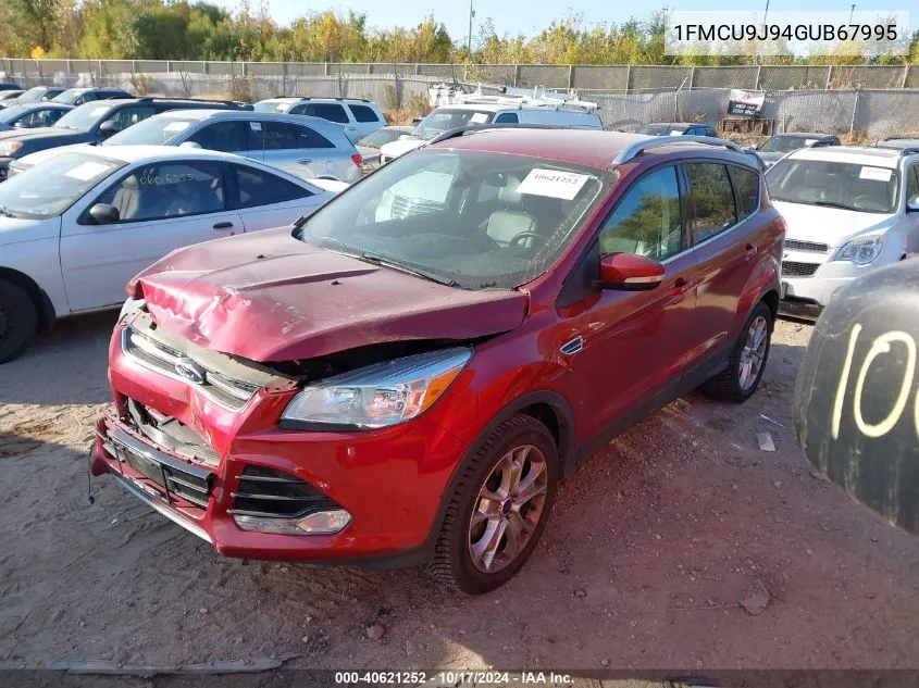 2016 Ford Escape Titanium VIN: 1FMCU9J94GUB67995 Lot: 40621252