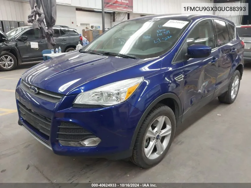 2016 Ford Escape Se VIN: 1FMCU9GX3GUC88393 Lot: 40624933