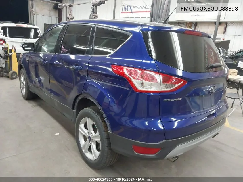 2016 Ford Escape Se VIN: 1FMCU9GX3GUC88393 Lot: 40624933